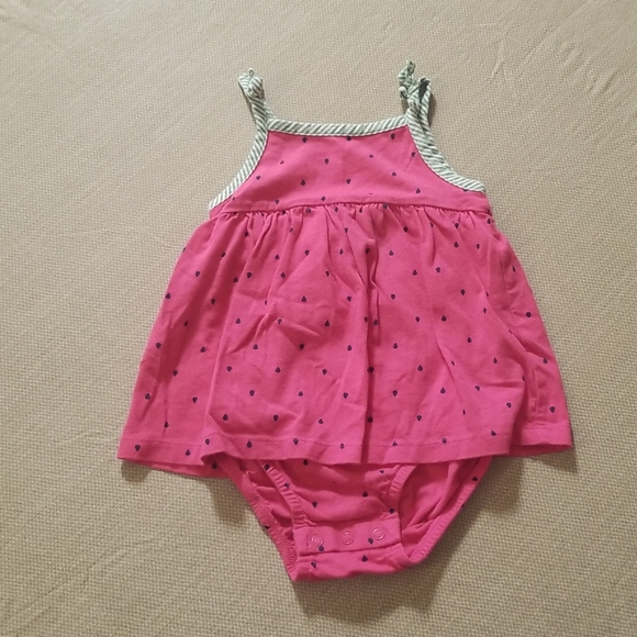 ❣5 for $25 Sale❣Carter's Watermelon Sundress With Attached Bodysuit - Picture 1 of 4